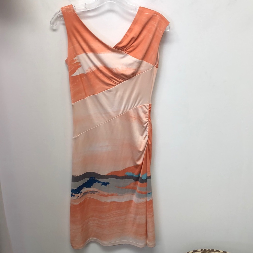 Asymmetric silk dress